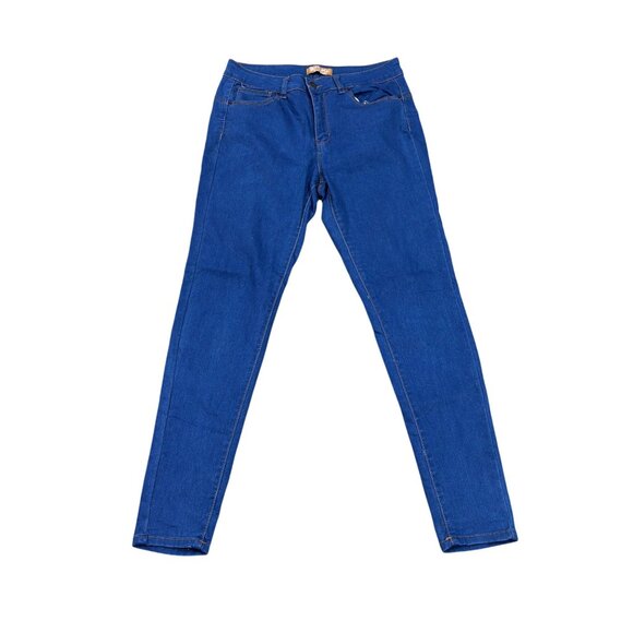 Wax Jean Denim - Womens Wax Jean "Butt I Love You" Blue Skinny Jeans Size 11